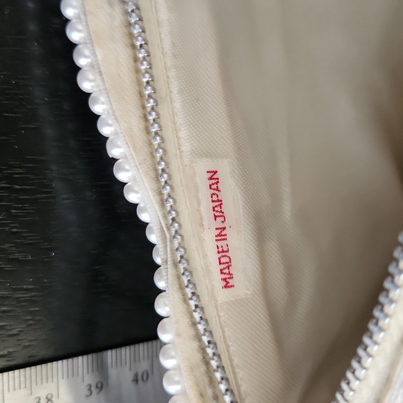 1960's vintage beaded faux pearls clutch bag made in Japan - Picture 3 of 9